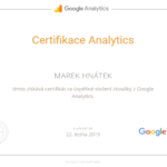 Certifikace Google Analytics